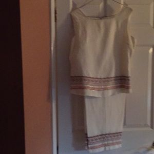 Size 12 2 pc summer cool  shirt pants set